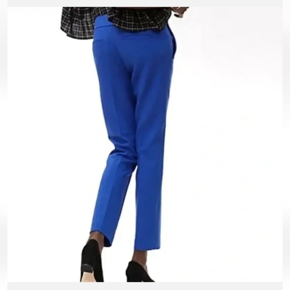 LOFT WOMENS  MARISA PANTS SIZE 12 BLUE COLOR PREOWNED CONDITION - Picture 3 of 17